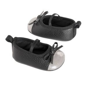 Baby Girl Carter's Mary Jane Crib Shoes Black NWT